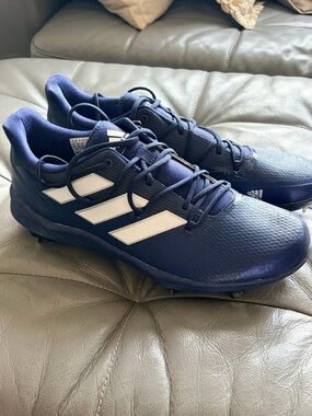Adidas Adizero Afterburner Baseball Cleats Men’s 11 Navy/White • NWT •  Cleats